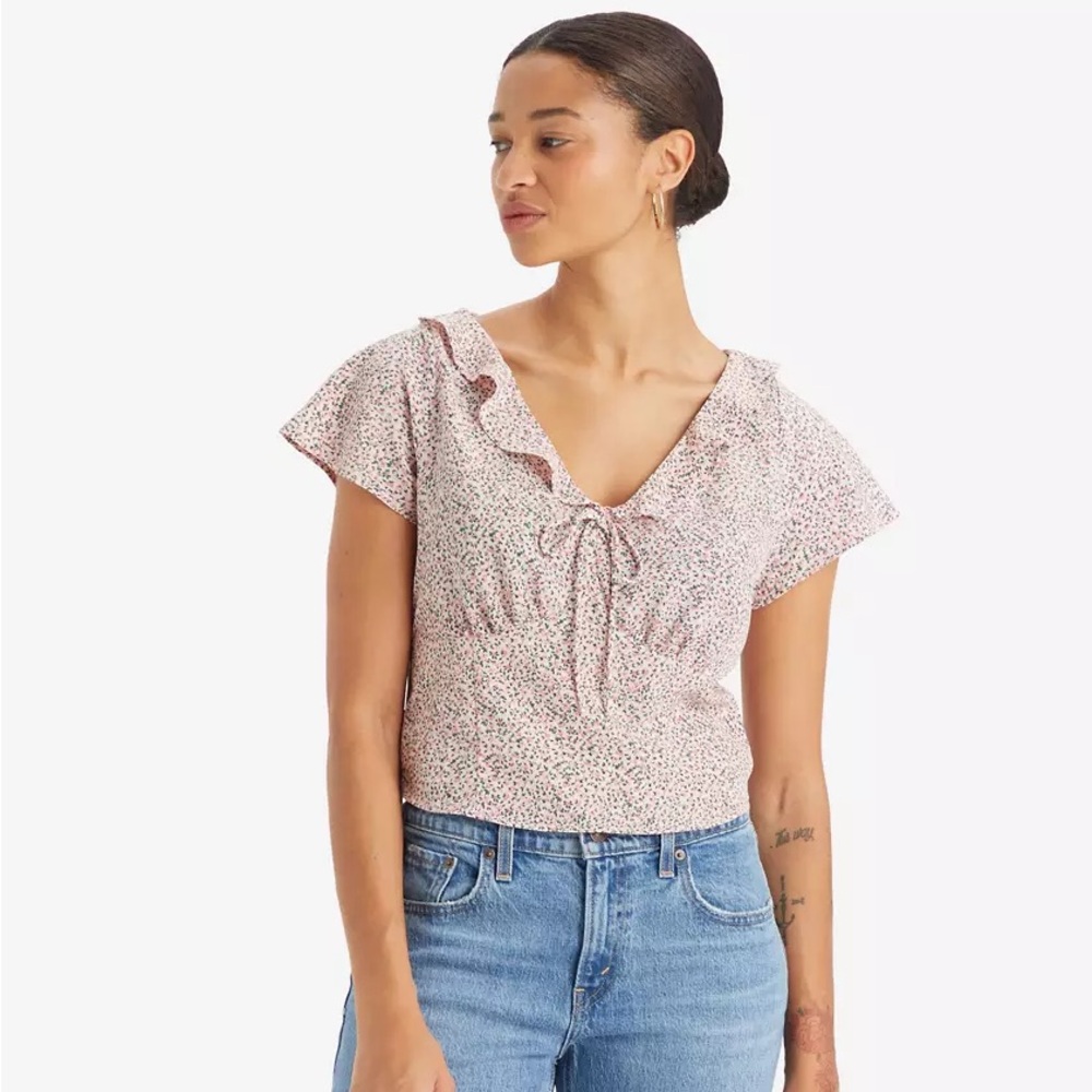 Levi's Mylene Blouse Dainty Floral Womens XXL
